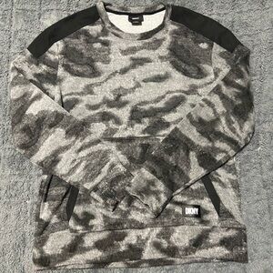 DKNY: Camo Crewneck Sweater